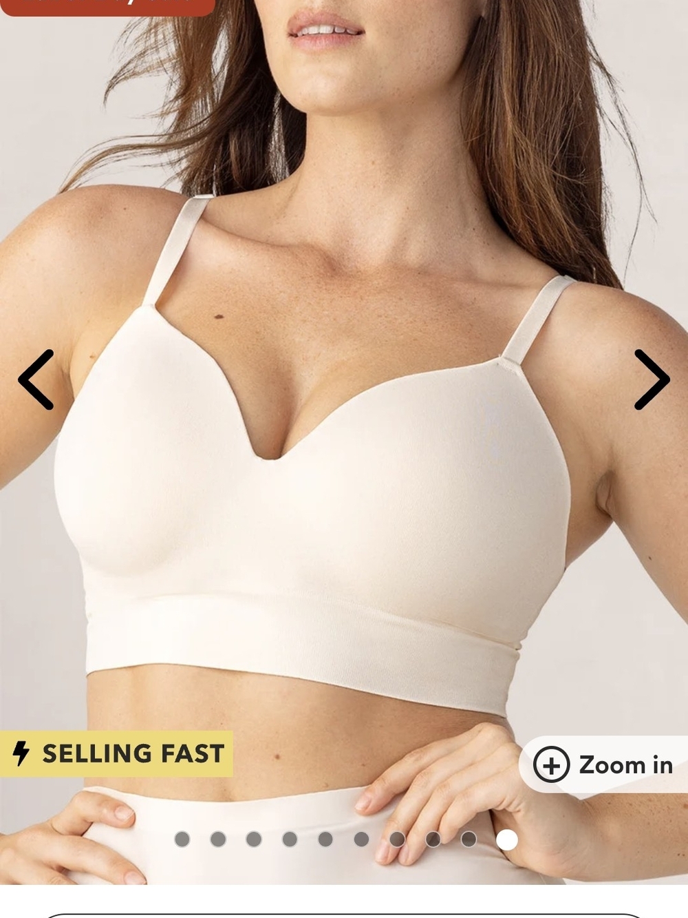 Seamless Padded Bralette in Light Ivory